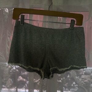 Brandy Melville Grey Lace Shorts